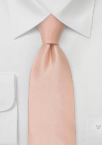  - Mikrofaser Krawatte (apricot/rosa)
