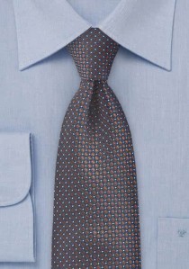  - Krawatte strukturiert braun navyblau