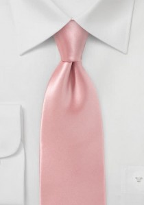  - Krawatte italienische Seide rosa unifarben
