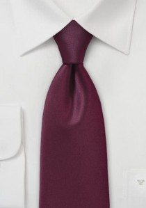 Kravatte monochrom Poly-Faser in bordeaux