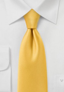  - Krawatte monochrom Kunstfaser gelb