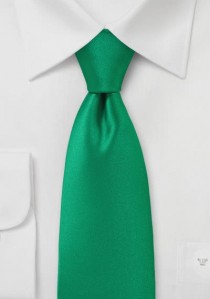  - Krawatte einfarbig Poly-Faser grün