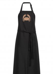 Schürze mit Krabben Logo (schwarz)