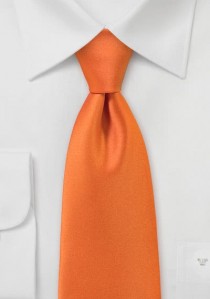 - Krawatte einfarbig Mikrofaser orange