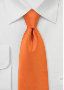 Kravatte einfarbig Mikrofaser in orange