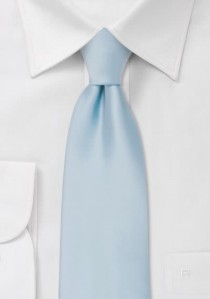  - Krawatte monochrom Poly-Faser hellblau