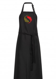 Schürze mit Fisch Logo (schwarz)