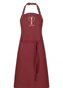 Schürze mit Pasta Logo (dunkelrot)