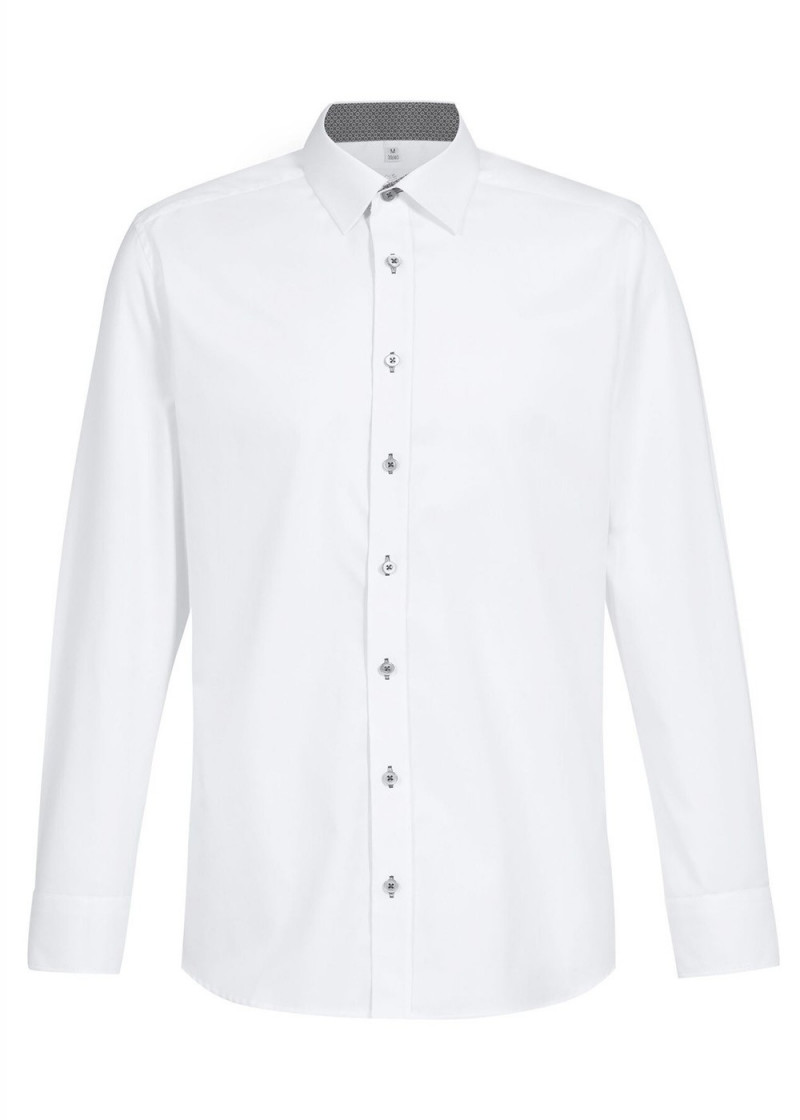 copy of Businesshemd mit Kontrastdetails in grau