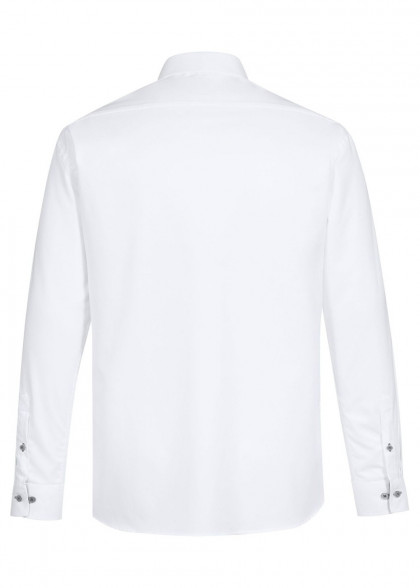 Hemd mit Kontrastkragen in grau/weiß