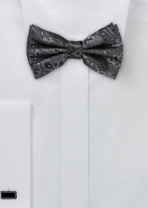 Seidenfliege mit Rankenmuster in dunkelgrau