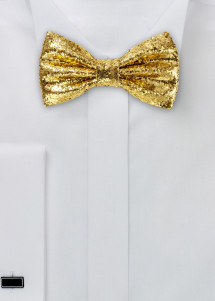 Gelbgoldene Party-Fliege für Herren
