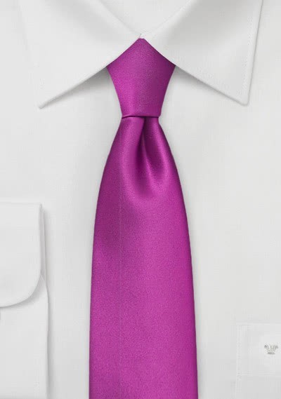 Schmale Krawatte lila - 