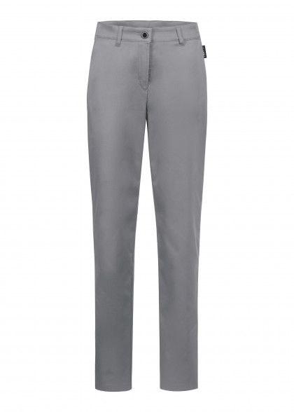 Damen-Chinohose in grau (Regular Fit)