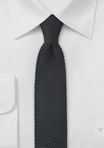  - Seiden-Krawatte gestrickt schwarz