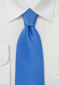  - Blaue XXL-Krawatte einfarbig