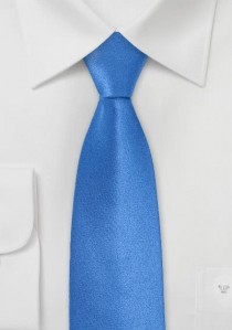  - Blaue Krawatte schmal  einfarbig