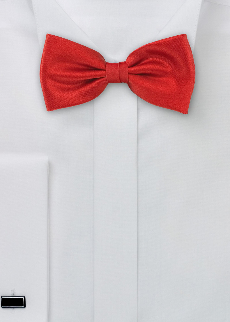 Kinderfliege einfarbig rot