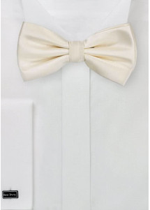 Herren-Schleife Kunstfaser creme