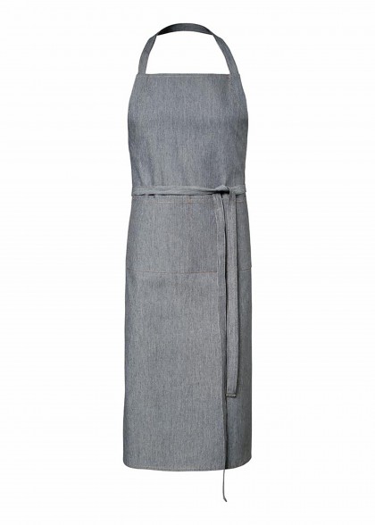 Serviceschürze (Jeanslook / mit Taschen) - Graphit