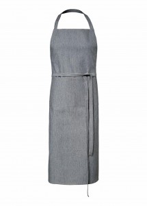 Serviceschürze (Jeanslook / mit Taschen) - Graphit