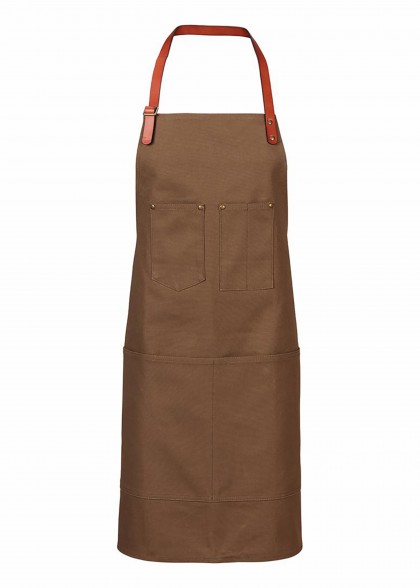 Segeltuch Latzschürze (86 x 86cm) in Toffee