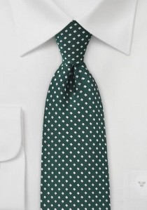  - Krawatte Punkte-Vierecke dunkelgrün