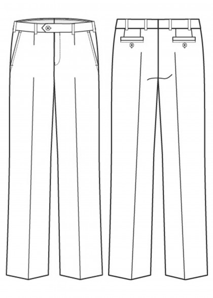 Businesshose Herren Anthrazit Greiff Zeichnung