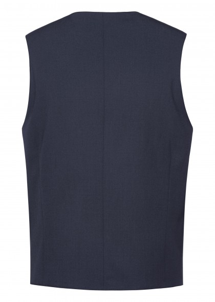 Herrenweste Marine Regular Fit von Greiff hinten