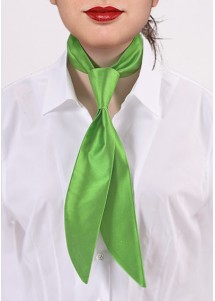 Damen-Servicekrawatte giftgrün einfarbig