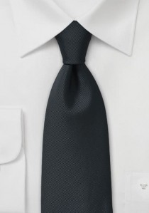  - Krawatte feingerippte Oberfläche schwarz