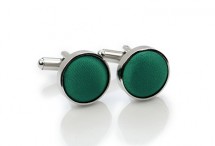  - Cufflinks Stoff dunkelgrün