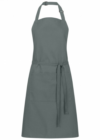 Latzschürze mit Taschen (grau)