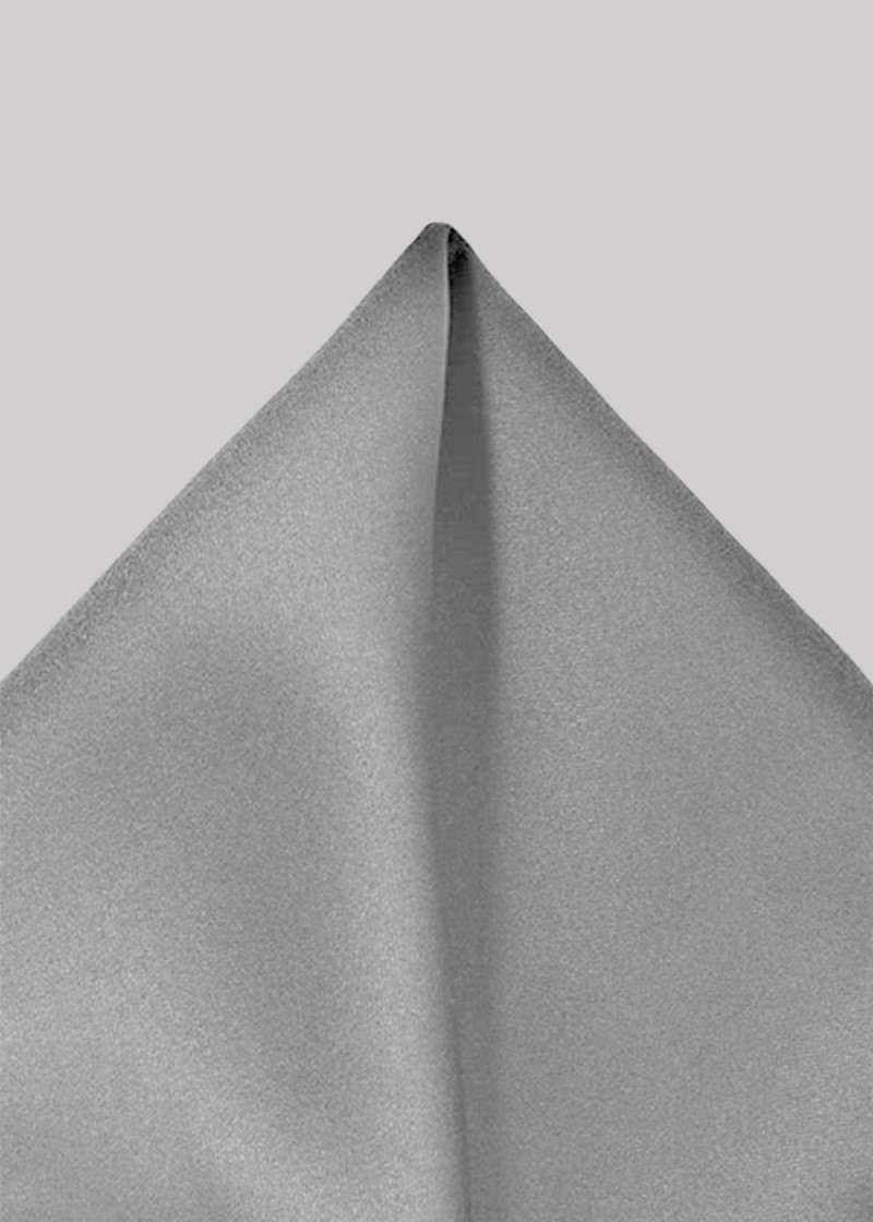 Ziertuch Seide unifarben silber