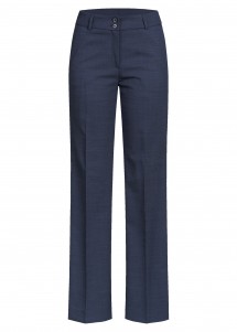  - Damen-Hose in pinpoint marine / Regular Fit