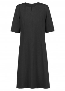 Jerseykleid Regular Fit in anthrazit meliert
