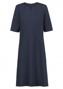 Jerseykleid Regular Fit in blau meliert