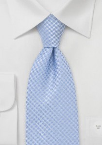  - Clip-Krawatte hellblau Rauten-Dekor