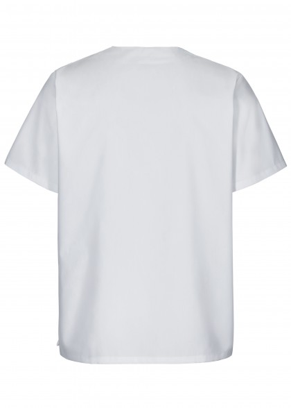 Einfarbiger EXNER-Schlupfkasack / Unisex Weiß hinten