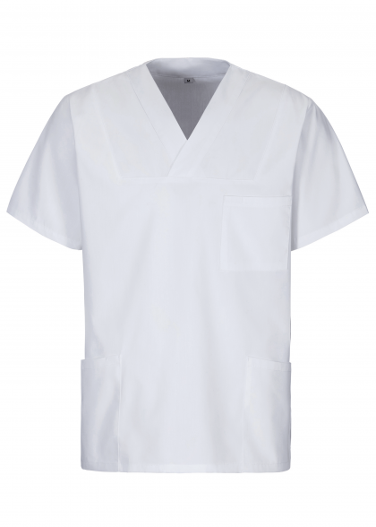 Einfarbiger EXNER-Schlupfkasack / Unisex Weiß vorne