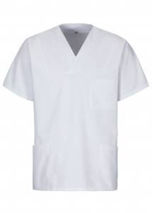 Einfarbiger EXNER-Schlupfkasack / Unisex Weiß vorne