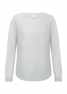  - Chiffon-Bluse mit Rundhalsausschnitt in