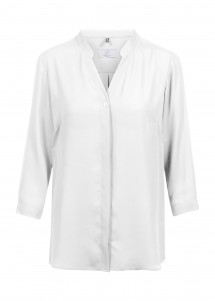  - Chiffon-Bluse mit ¾ Arm für Damen (offwhite)