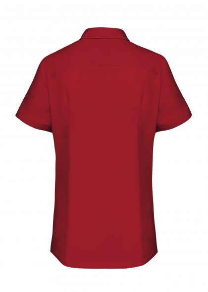 Damen Stretch-Bluse in Rot von Greiff Rückseite