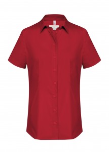 Damen Stretch-Bluse in Rot von Greiff Vorderseite