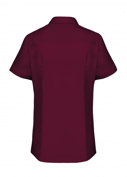 Stretch-Bluse Damen Bordeaux Greiff hinten
