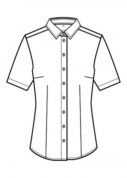 Stretchbluse Damen Regular Fit Greiff Zeichnung vorne