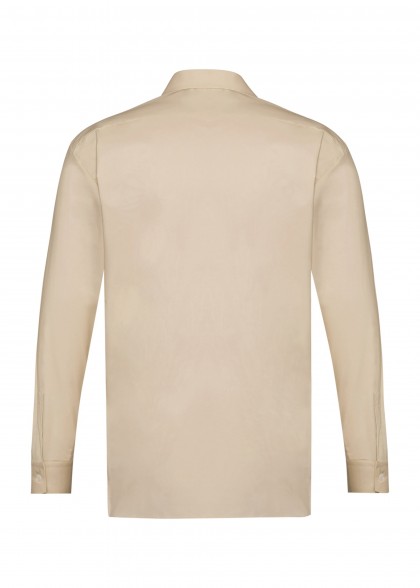 Herren-Hemd langarm in Beige von Greiff hinten