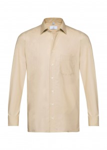 Herren-Hemd langarm in Beige von Greiff vorne