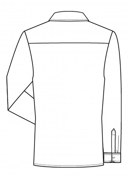 Herren-Hemd Langarm von Greiff Zeichnung Rückseite